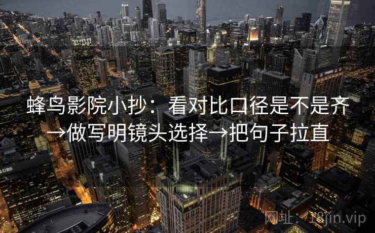 蜂鸟影院小抄:看对比口径是不是齐→做写明镜头选择→把句子拉直 蜂鸟影院小抄:看对比口径是不是齐→做写明镜头选择→把句子拉直